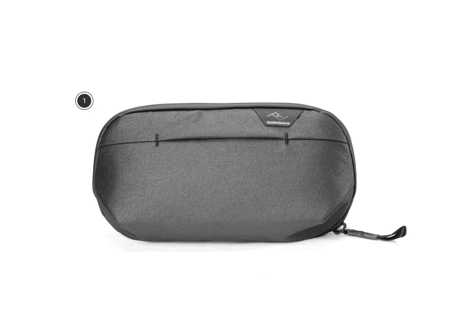 Black Small Wash Pouch