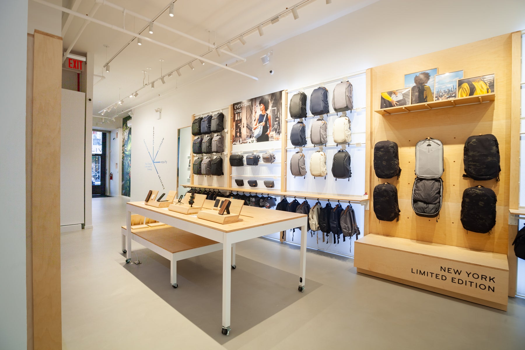 Store Back Bags Section